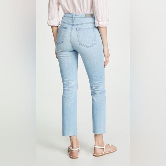 Isabelle Straight Leg Crop Jeans Light Wash Size 24 - Picture 2 of 5